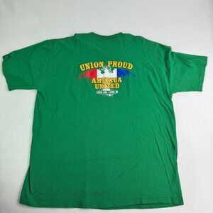 AFSCME Union Shirt Mens 3XL Green Union Proud Local 555 King WI America United